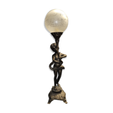 Lampe en Bronze électrifié figurant un rnfant XIXe