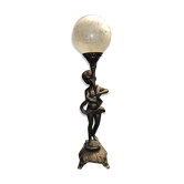 Electrified bronze subject depicting a nineteenth century child