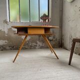 Vintage oak compass desk