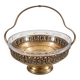 Very pretty compote / footed bowl with handle, with retro and elegant charm.