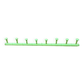 Large coat rack with 8 hooks
