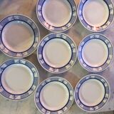 Assiettes plates terre de fer Gien