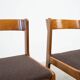 Set of four Italian dining chairs attr. to Willy Rizzo