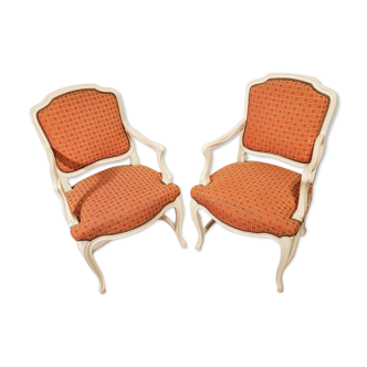 Paire de fauteuils Louis XV