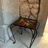 Vintage table 70 ceramic vallauris signed la grange