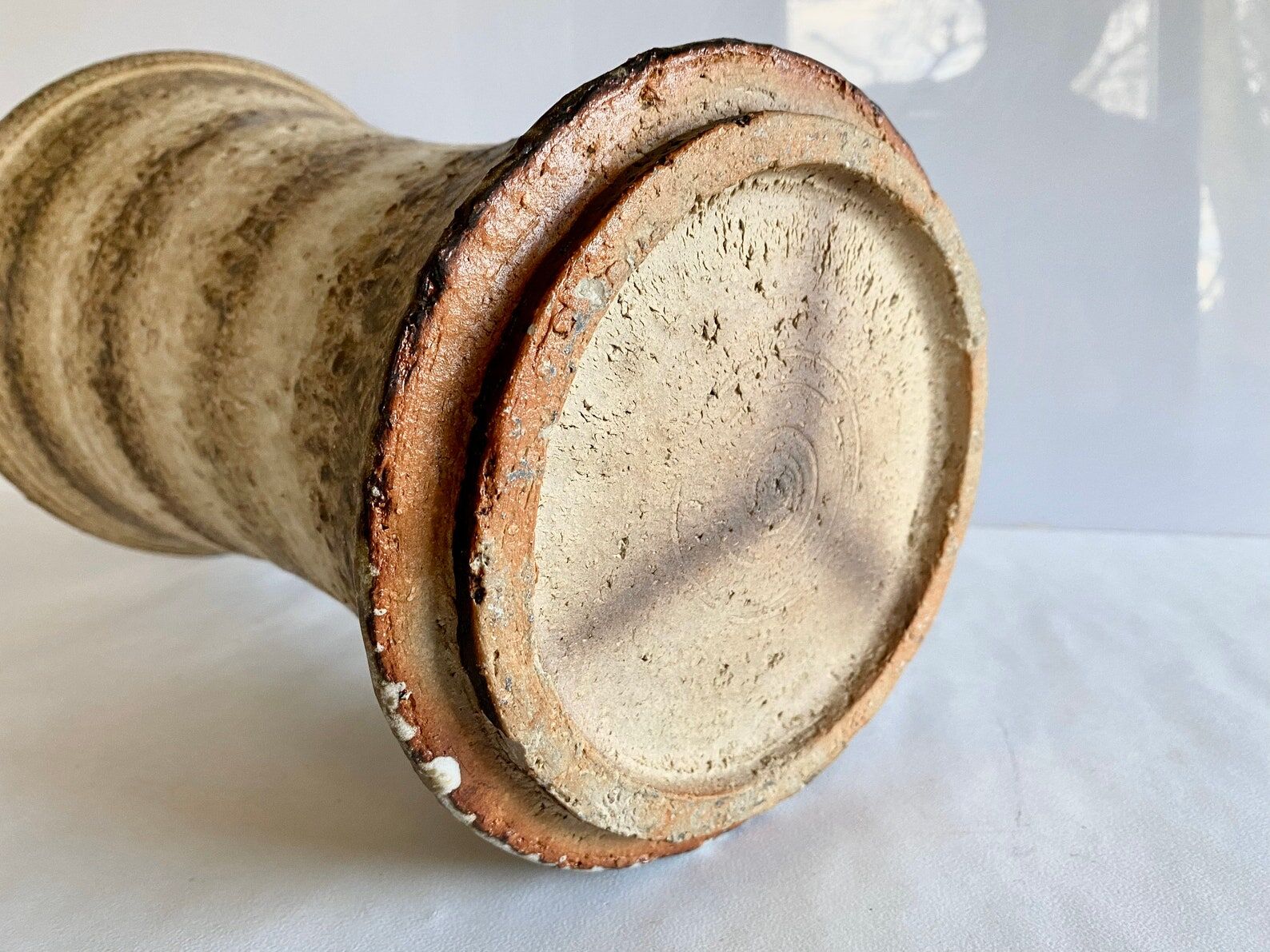 Large! Mid Century ceramic Vase, Brown, Vintage