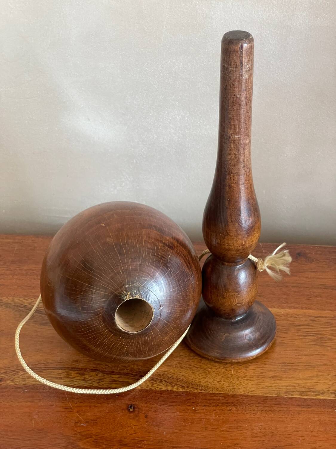 Large wooden cup and ball game