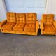 Ensemble canapé fauteuil vintage velours