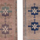 Small Distressed Turkish Rugs, 1970s, Set of 2 46 x 98 - 45 x 87 cm