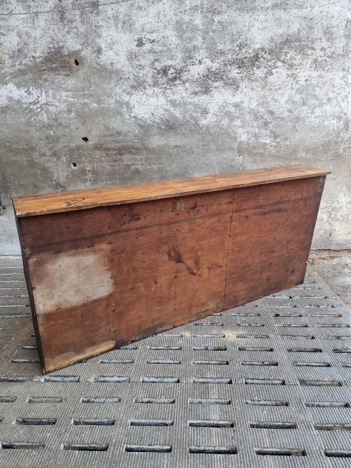 Antique grocery cabinet shop cabinet pine compartment unit 230 cm