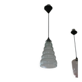 Suspension in blown glass Scandinavian design luminaire Art Deco ceiling light