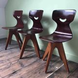 Chaises vintage Smile de Adam Stegner, sièges anciens design