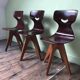 Vintage Smile chairs by Adam Stegner, antique designer seats