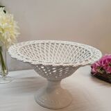 Woven Ceramic Fruit Bowl Compotier