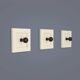 Wall-mounted hooks for clothes, 1970s, set of 3