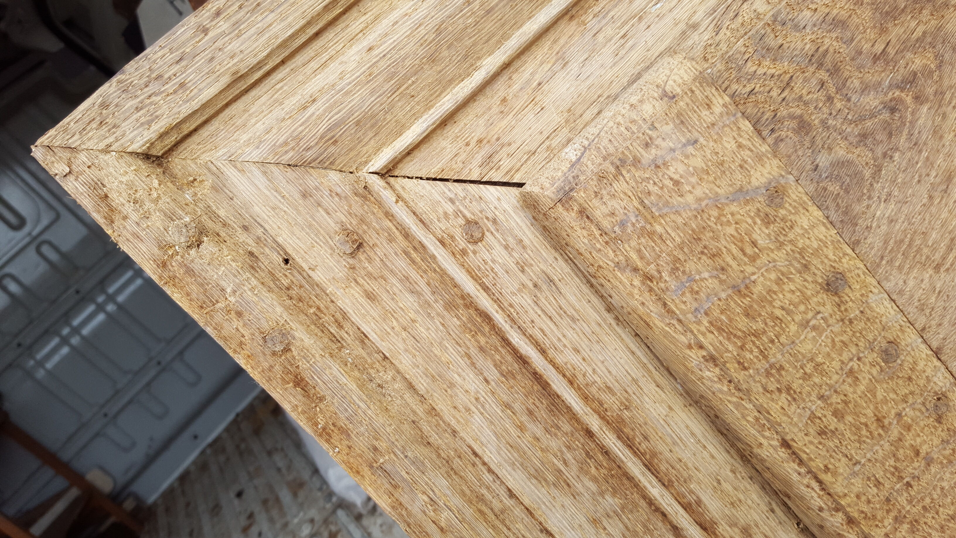 XIX old door with its frame