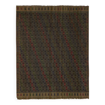 Tapis vintage turc de oushak tissé à la main 165x217 cm