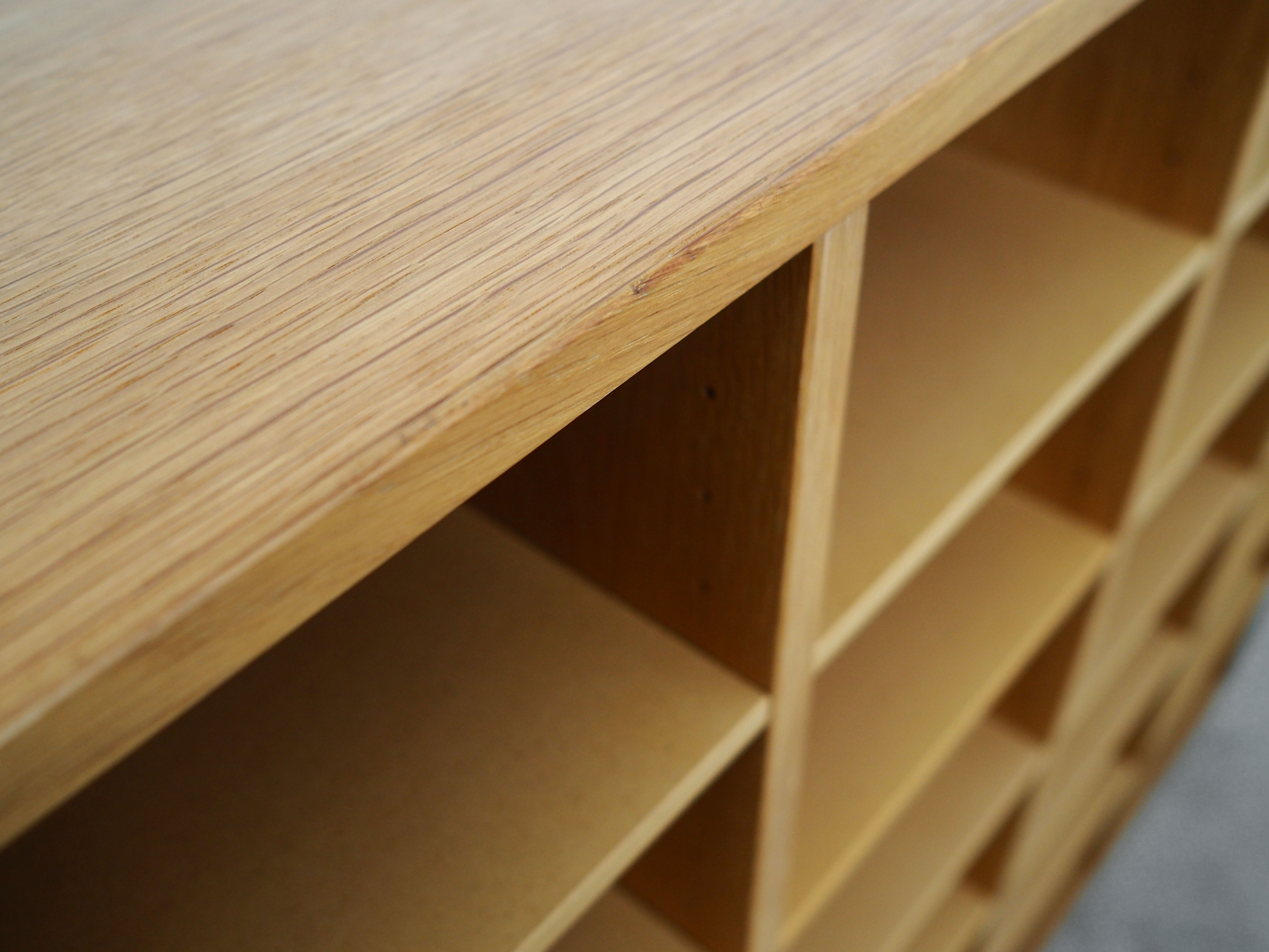 Ash bookcase, Danish design, 1960s, manufactured by SKM