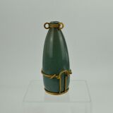 Vase en grès à monture de bronze doré de Louis Lourioux