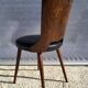 Chaise Dove • Baumann • Simili noir