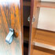 Rosewood cabinet with hairpin legs