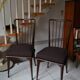 Pair of vintage charles Ramos chairs solid beech