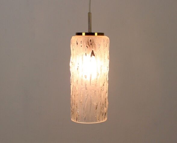 Frosted Glass Pendant from Phillips Holland 1965