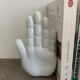 Vintage bookends in the shape of ceramic hands