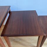 3 rosewood nesting tables - Denmark 1960s