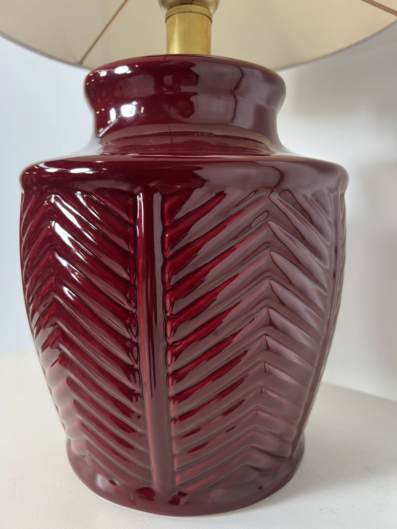 Lampe de table en céramique par Tomaso Barbi