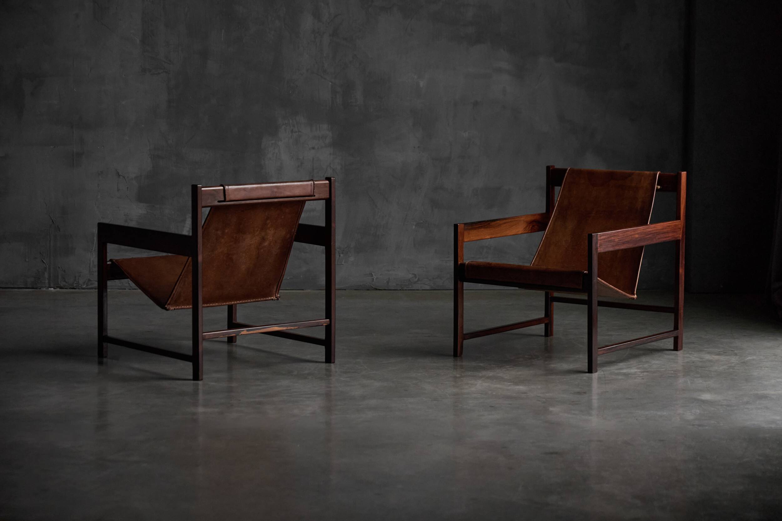 Lia lounge chairs by Sergio Rodrigues, Brazil, 1962