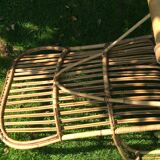 Rocking-chair en rotin