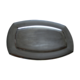 Modern rectangular silver dish