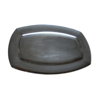 Modern rectangular silver dish