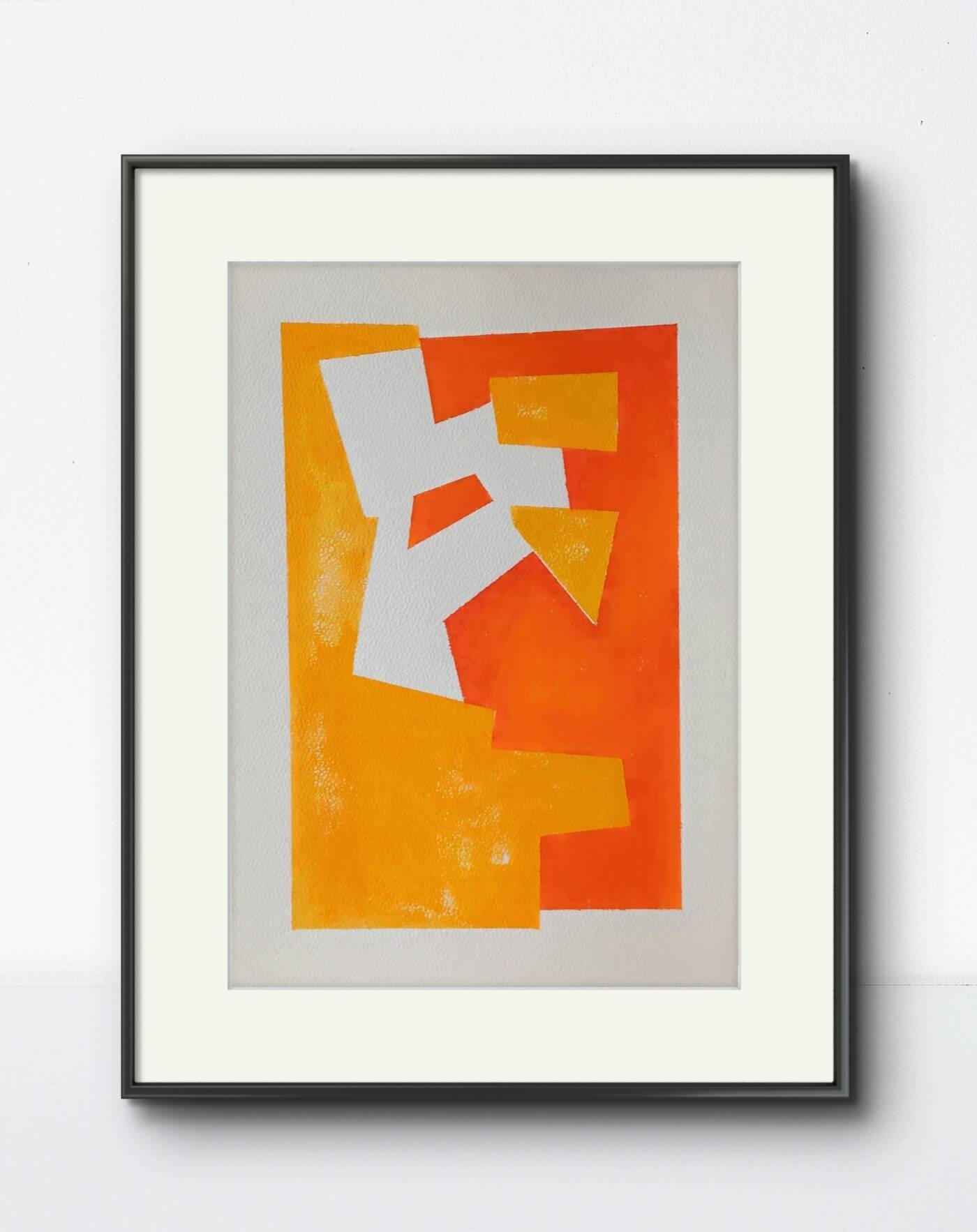 Minimalist geometric painting