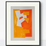 Minimalist geometric painting