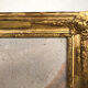 Trumeau decorated with a lively landscape, stuccoed and gilded frame 59x125cm