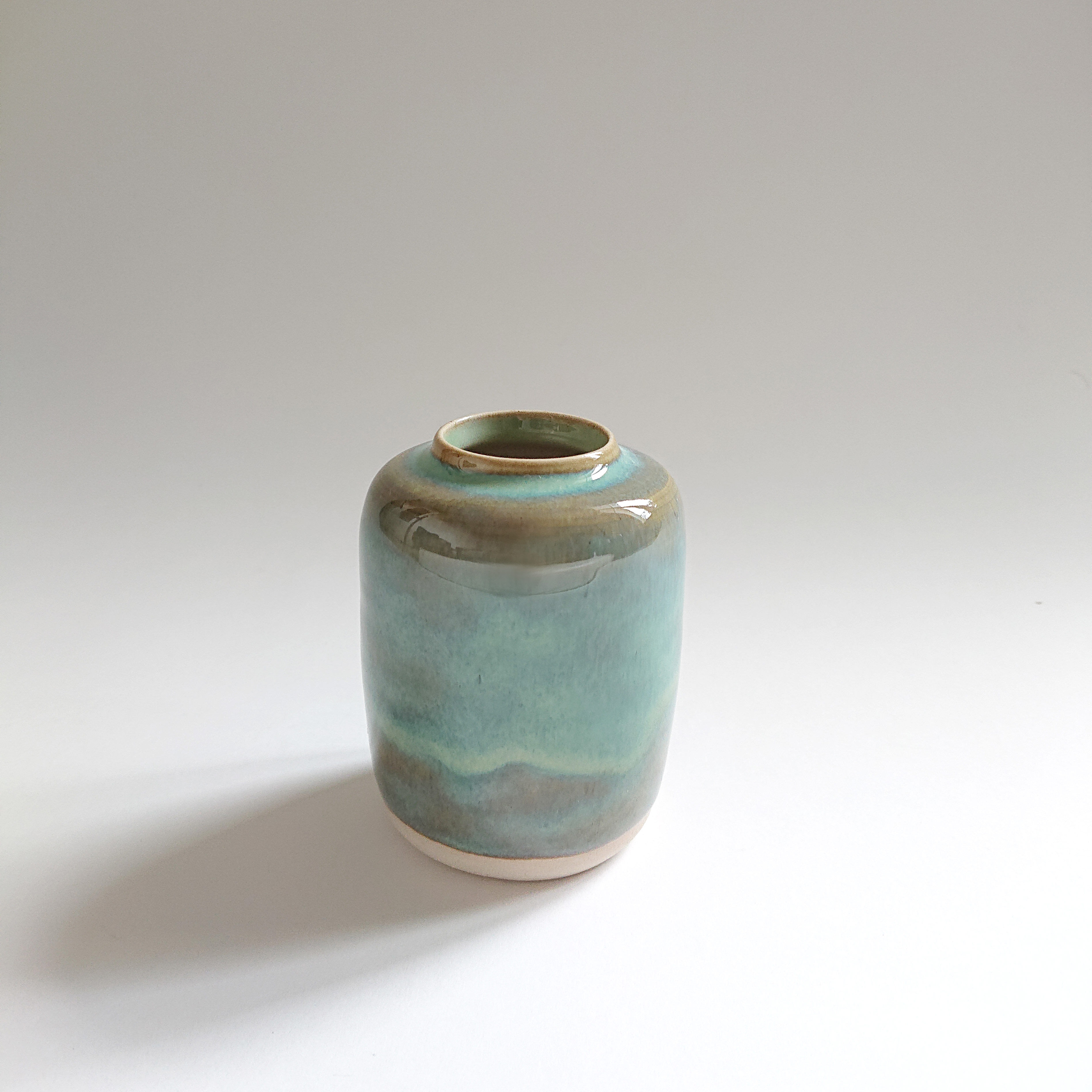 Vase celadon cocoon