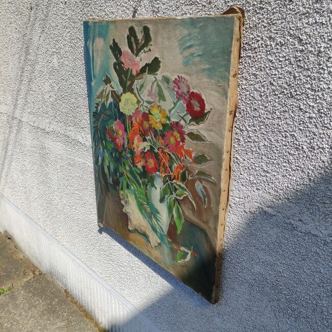 Oil on canvas, bouquet