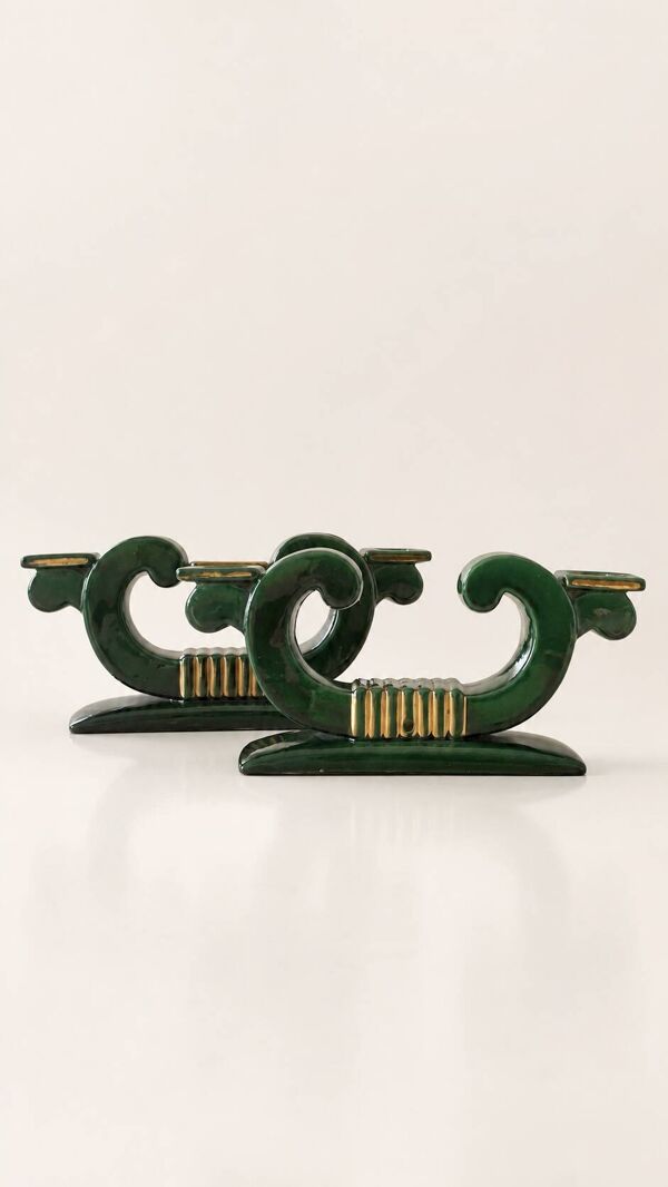 Set de 2 bougeoirs Saint-Clément – Céramique d’art