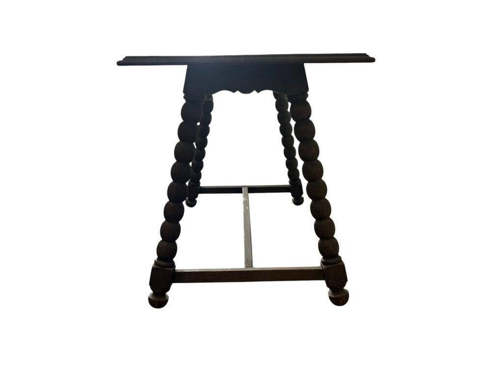Table d'appoint vintage en bois bobbin / table basse / table à café
