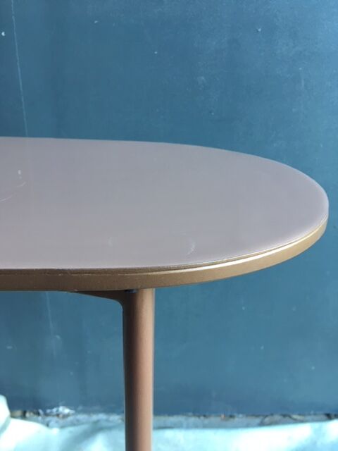 Old pink metal console