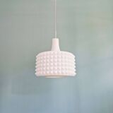 Large white opaline pendant light, Ivan Jakes design, 1960s