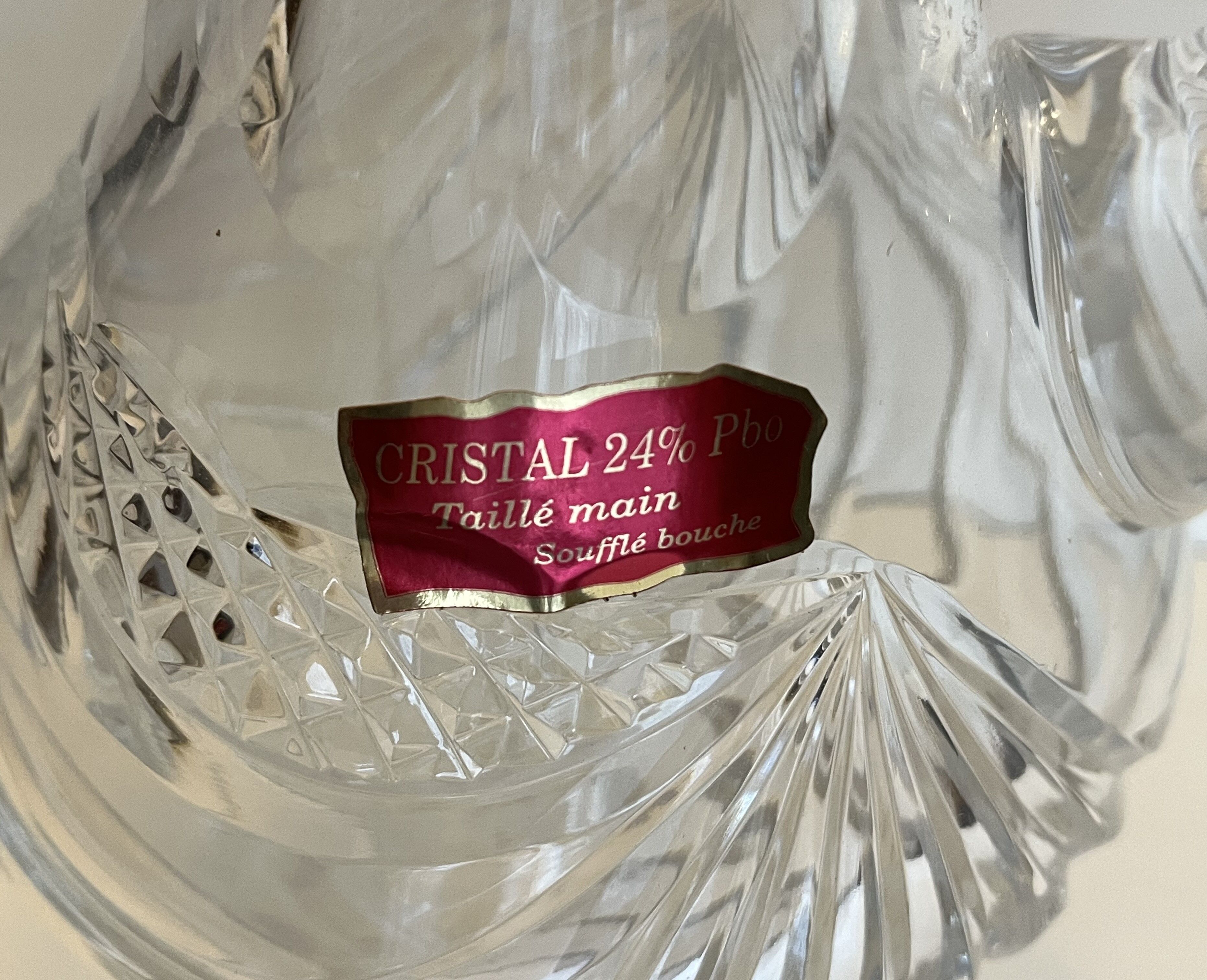 Carafe en cristal taillé