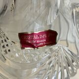 Carved crystal decanter