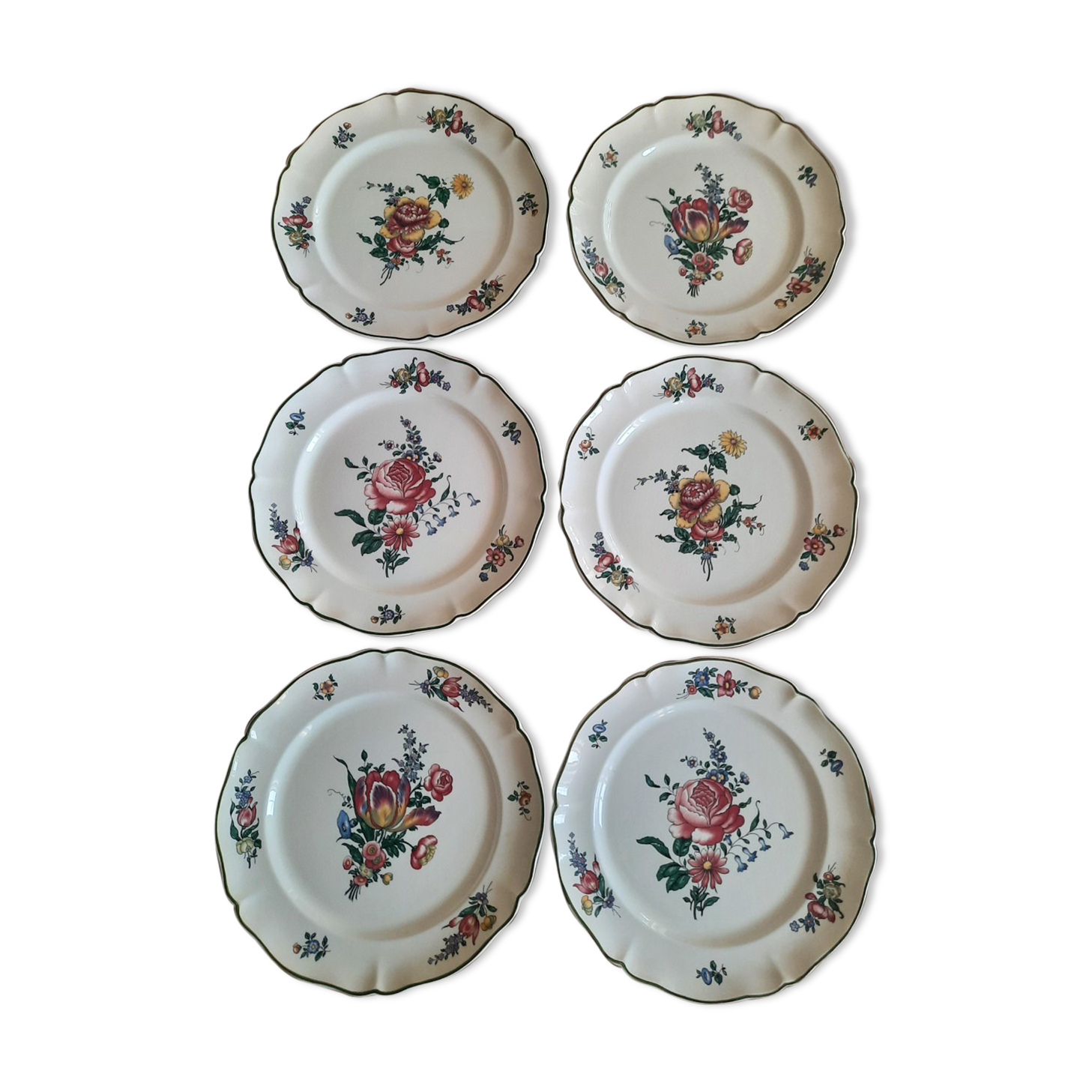 6 old plates Villeroy & Boch