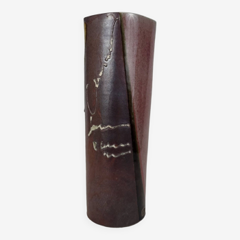 Grand vase en céramique jean cacheleux / Puisaye