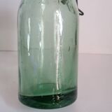 Old jar the ideal green glass