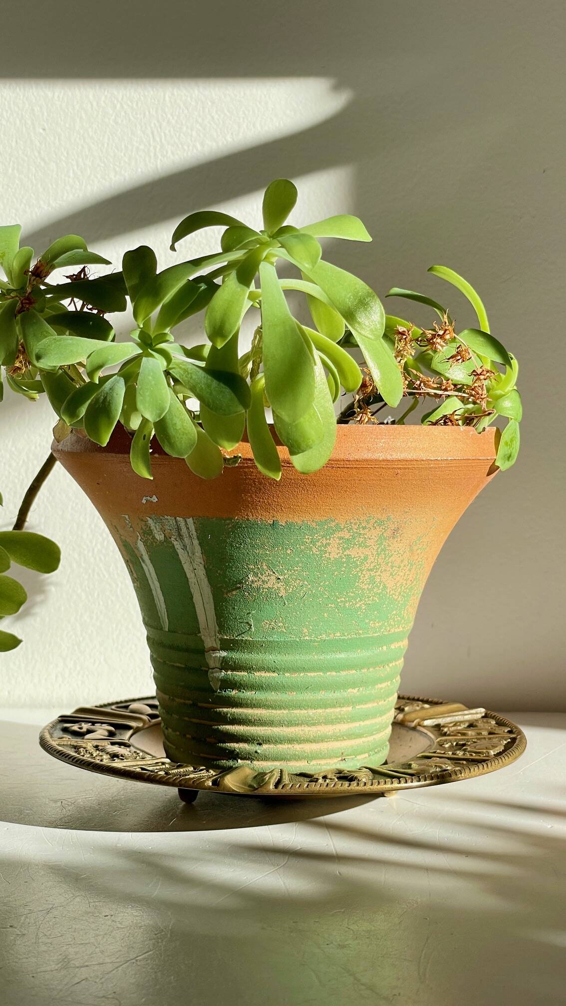 Cendrier en bronze vintage