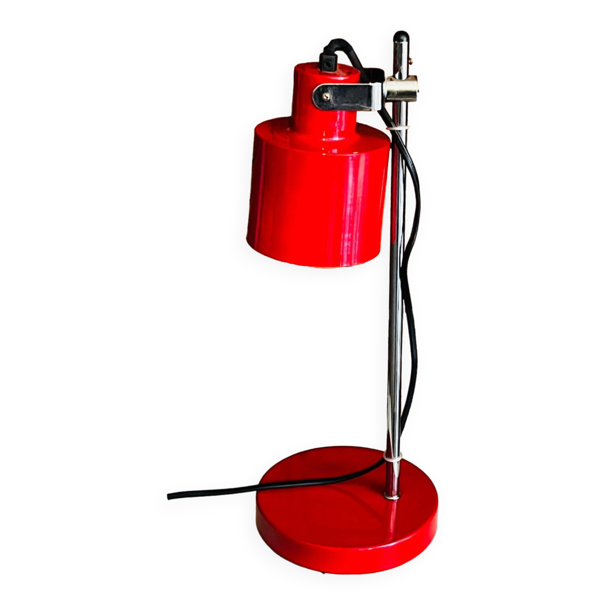 Vintage red table lamp